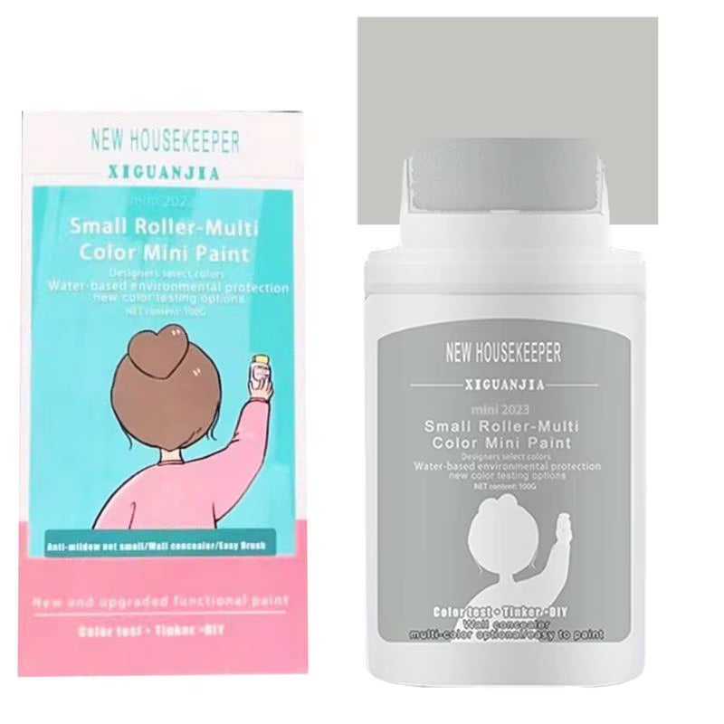 Wallfix™ Mini Rolling Paint Brush – DIY Wall Repair Tool for Quick Mark & Graffiti Coverage